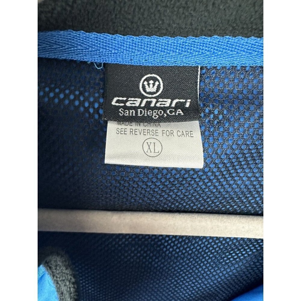 Canari‎ Cycling Mens Breakaway Razor Convertible Sleeve Jacket Vented sz XL Blue - Picture 3 of 11